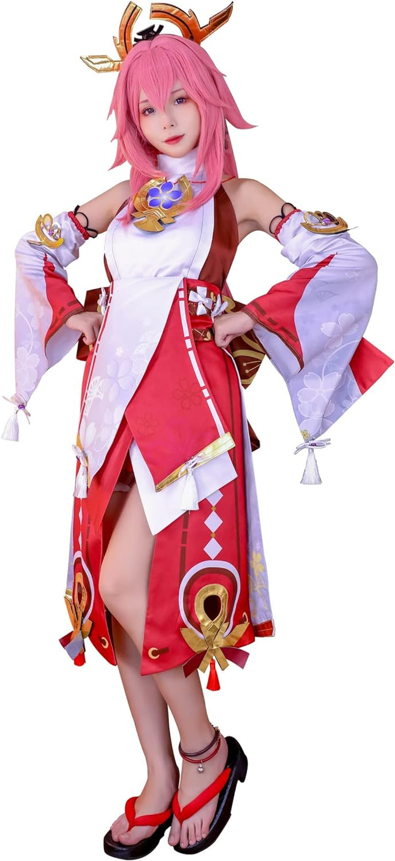 Yae Miko Cosplay Costume Miko Costume Women Kimono Yae Cosplay Outfit