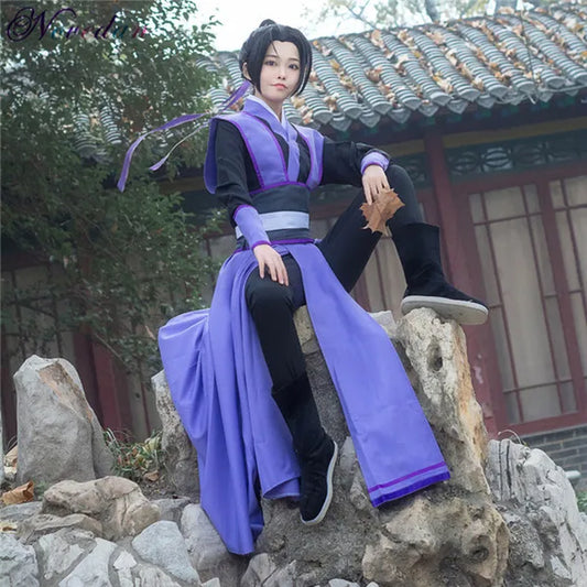 Anime Dao Mo to Shi Cosplay Wei Wuxian Jiang Cheng Costume Grandmaster of Demonic Cultivation Mo Dao Zu Shi Cosplay Costume Men